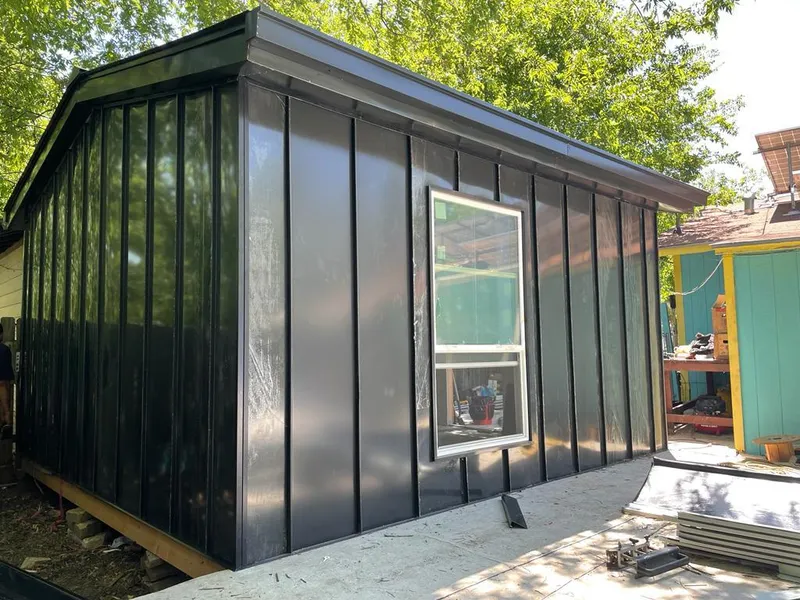 Black standing seam metal wall panels for Metal Roof Installation in Hidden Valley Lake