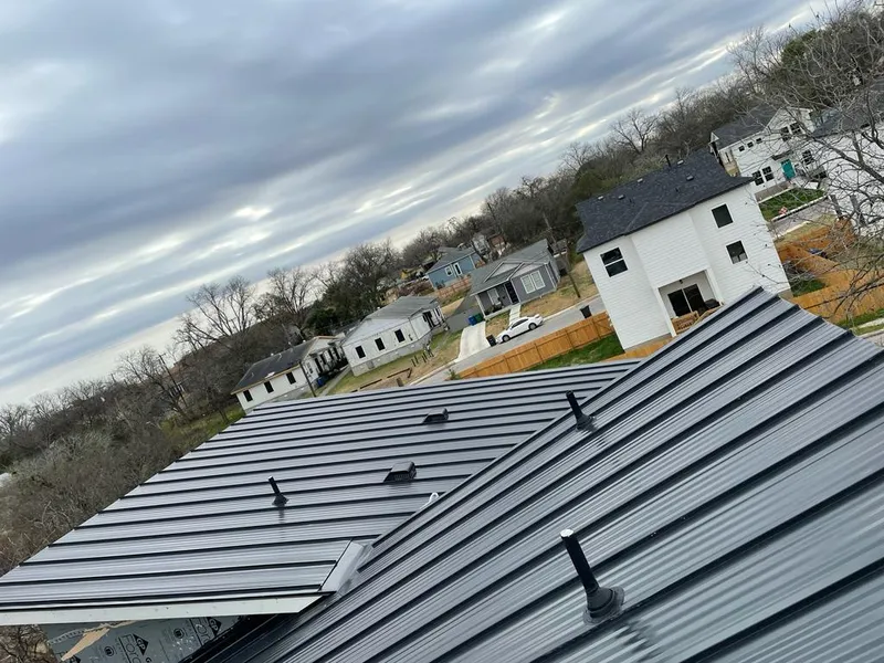 Standing seam metal roof panels with vents for Skylight Repair in Hidden Valley Lake